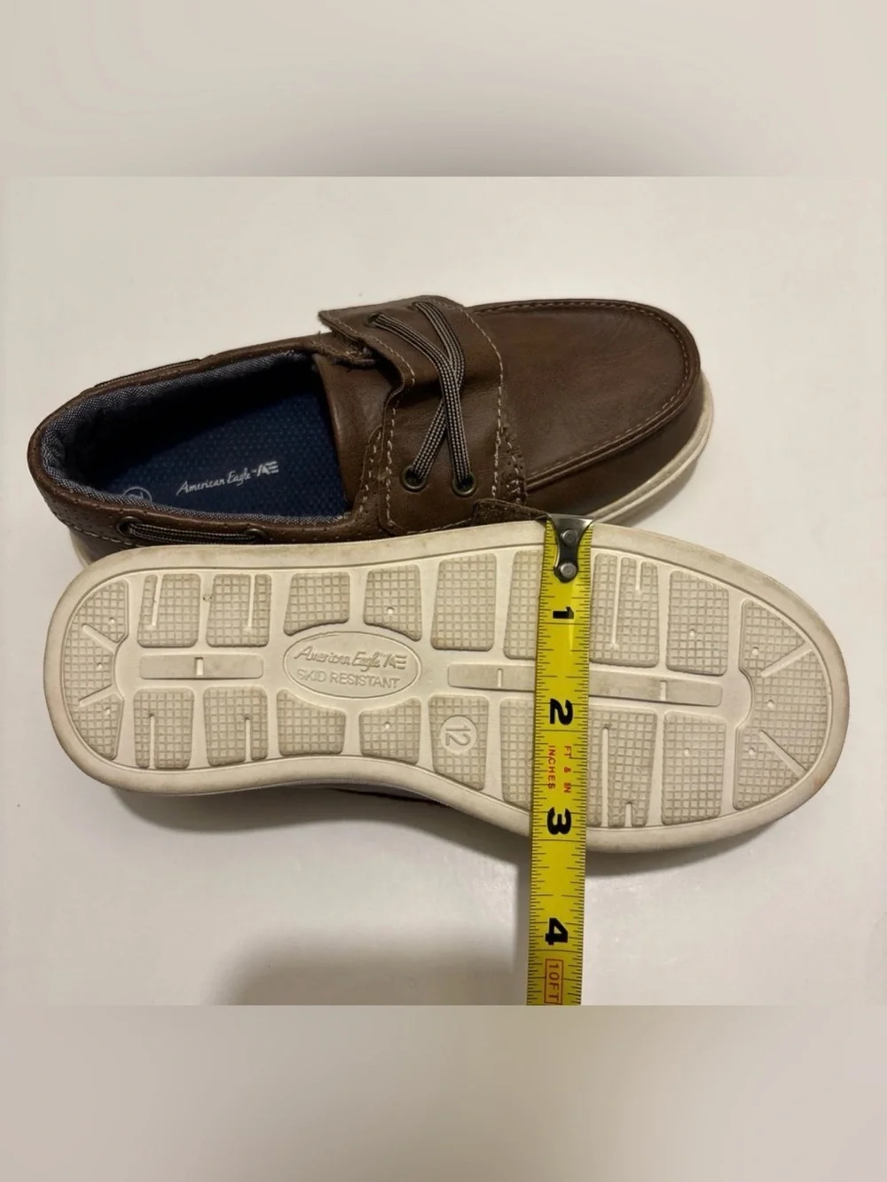 American Eagle Boys Size 12 Slip-On Casual Boat Shoes